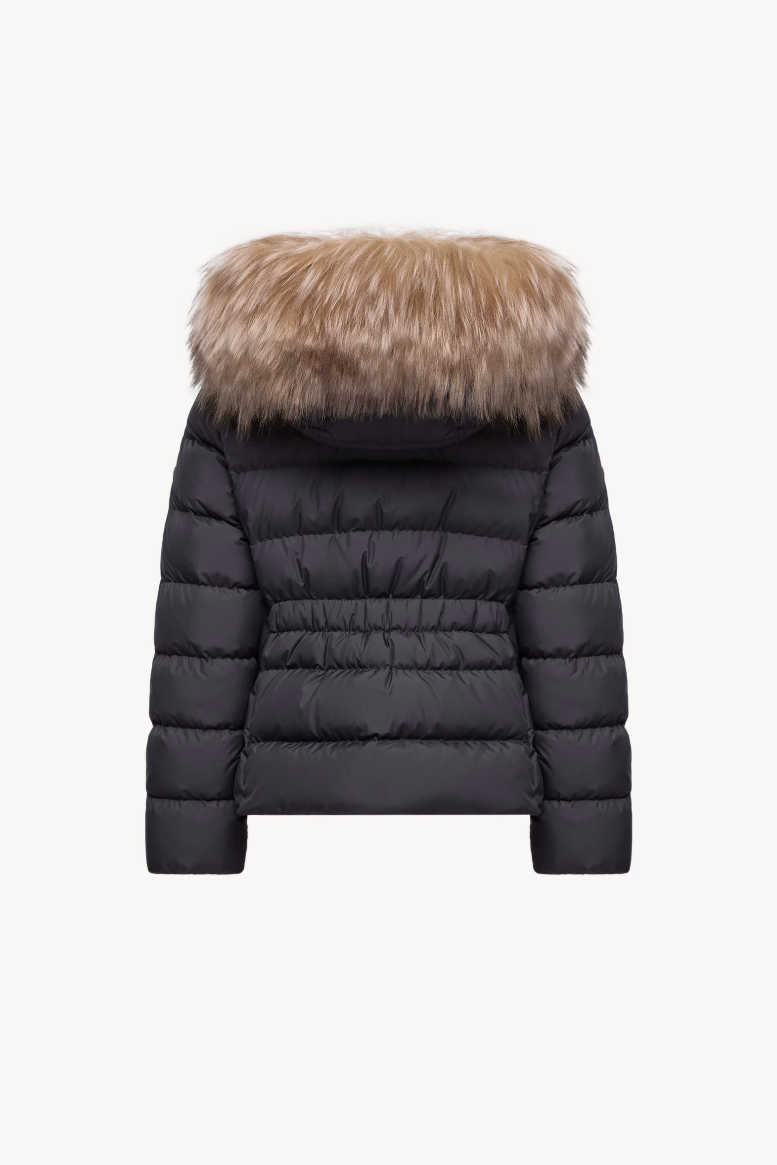 Doudoune à capuche bordée de shearling Boedette Fille Noir Moncler 2